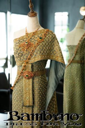 ชุดไทยเจ้าสาว ชุดไทยจักรพรรดิ์ เช่าที่แบมบี้ เวดดิ้ง ห้วยขวาง